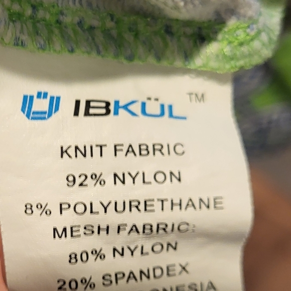 IBKUL Green Quarter Zip Lightweight Long Sleeve Shirt Size XLarge - Picture 5 of 6